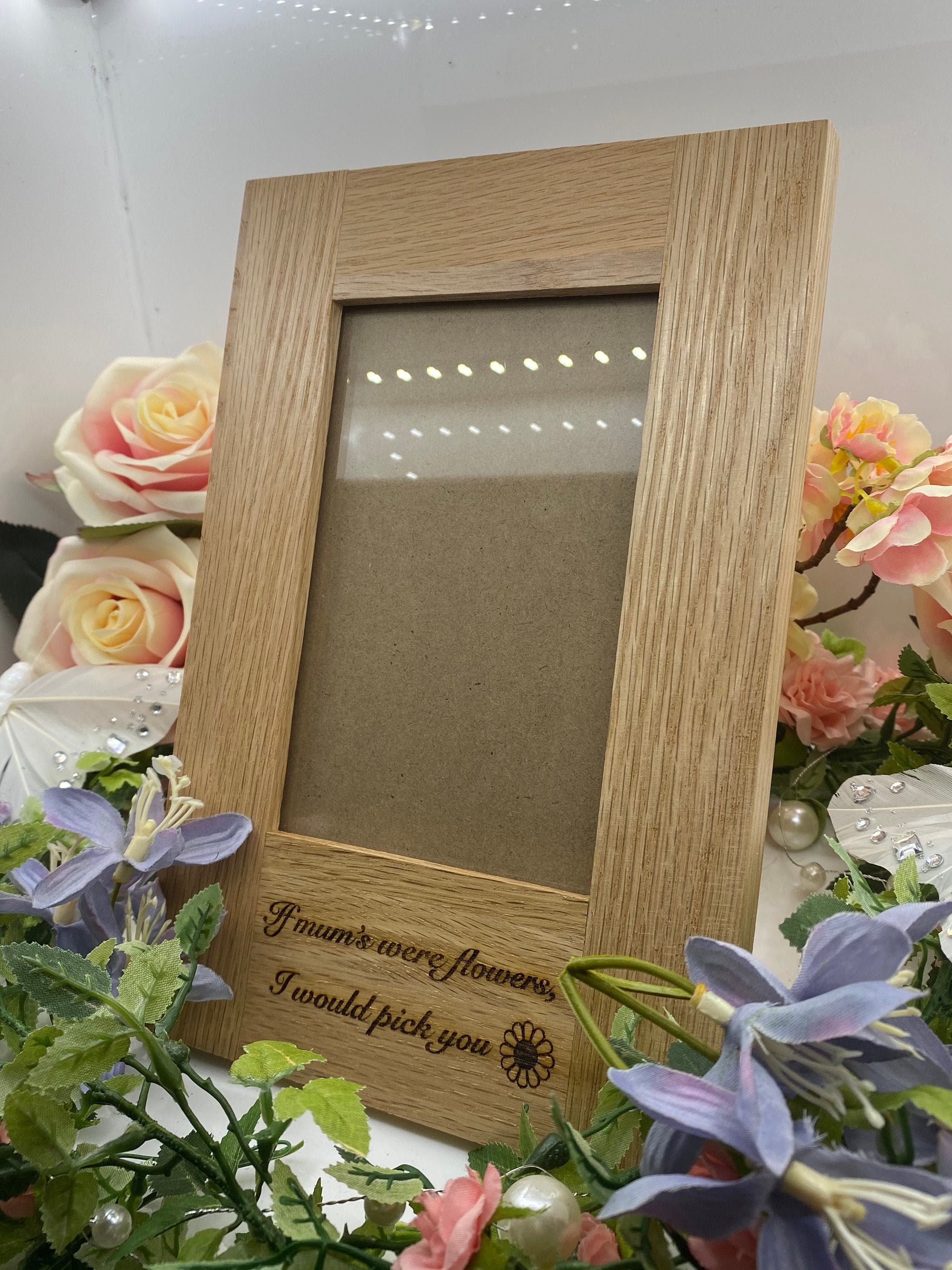 Personalised Wooden Photo Frame 6x4 Etsy