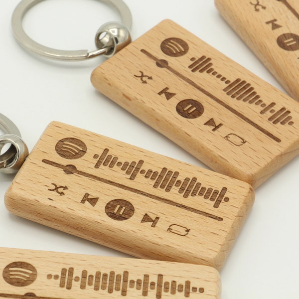 Personalized Spotify Keychain