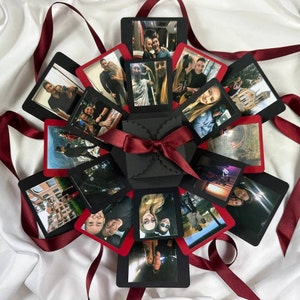 Album fotografico dei ricordi, regalo d'amore esplosivo per lui e la sua migliore amica, scatola a sorpresa, regalo di anniversario e fidanzamento.
