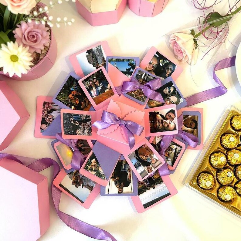 Explosion Photo Album Box: Personalized Memory Gift - Etsy