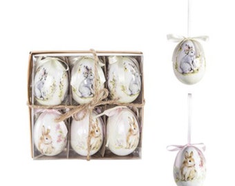 Set of 6 Easter Egg Decorations