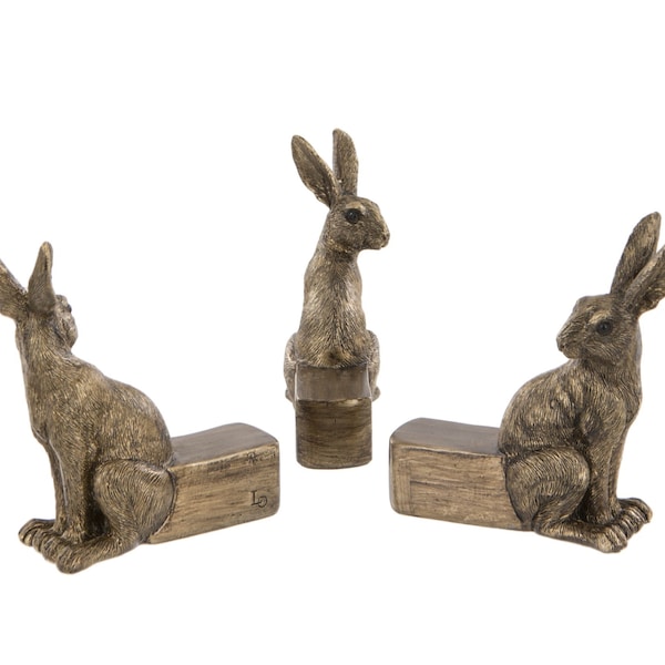 Set of 3 Hare Plant Pot Stands