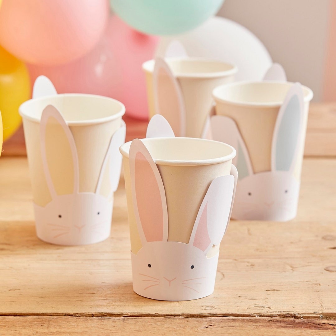 Pastel Easter Bunny Paper Cups - Etsy