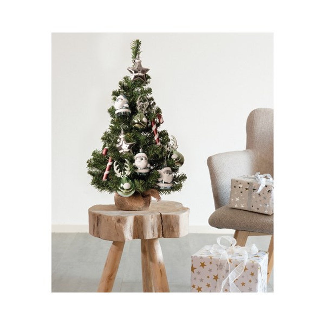 Pre Decorated Imperial Mini Christmas Tree With Mixed Colour Etsy UK