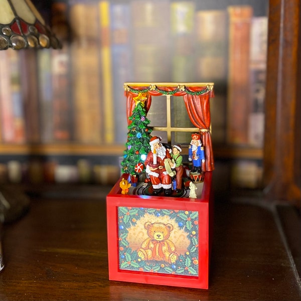 Christmas Animated Music Box Etsy UK
