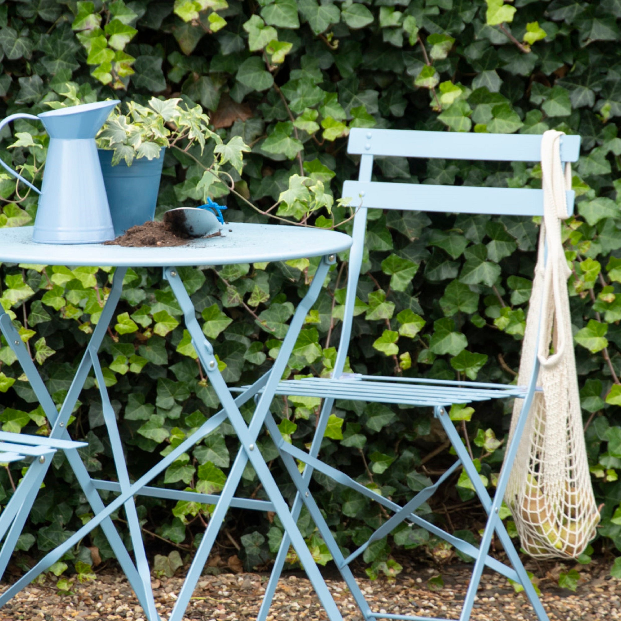 Santorini 3 Piece Blue Bistro Set Etsy UK