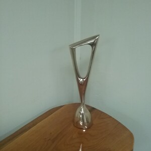 Bronze Abstract Triangle Sculpture
