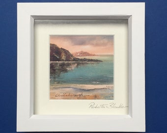 Framed signed print of Burgh Island, Challaborough, Bigbury on Sea, from my original oil painting.
