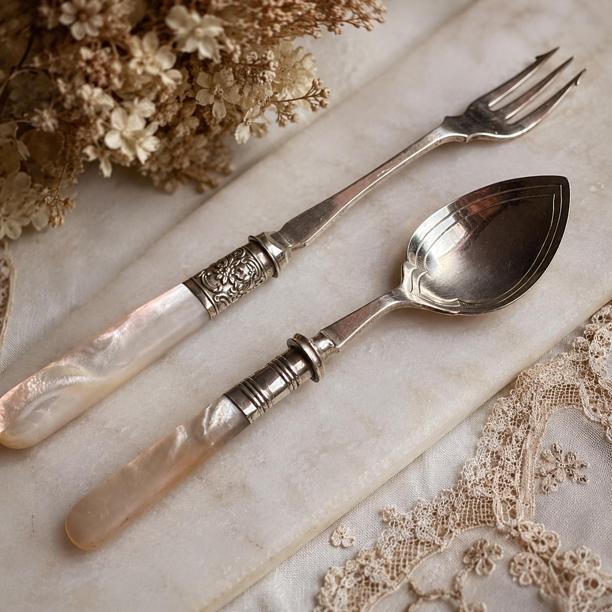 Mother of Pearl Handle Forks - Etsy