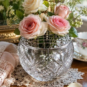 Crystal Rose Bowl - Etsy