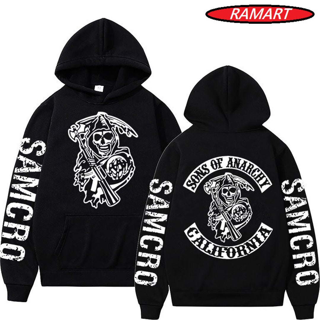 Sons Of Anarchy Samcro Hoodie – Redwood Original Jax Teller Design, Soft Cotton Blend, MP3-Friendly Pocket (Sizes S-3XL)