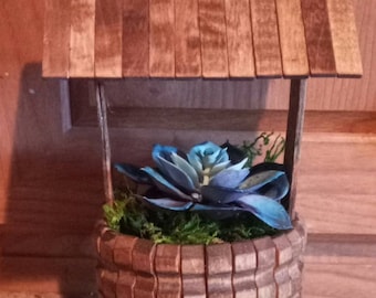 Wooden Wishing Well Etsy