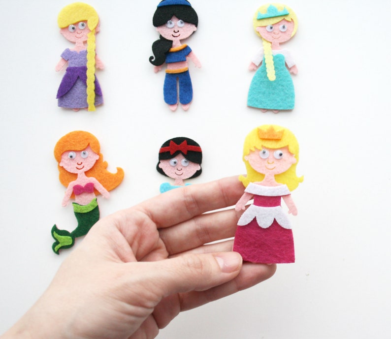 Princess Felt Board Set Felt Board Game Felt Board Stories Etsy