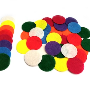Felt Circles, Pack of 100, Felt shapes for garlands, Garland Kit, Felt Shape, Craft Embellishments