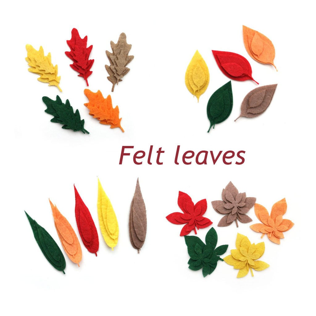 Felt Fall Leaves Felt Die Cut Shapes for Quiet Book Felt Etsy