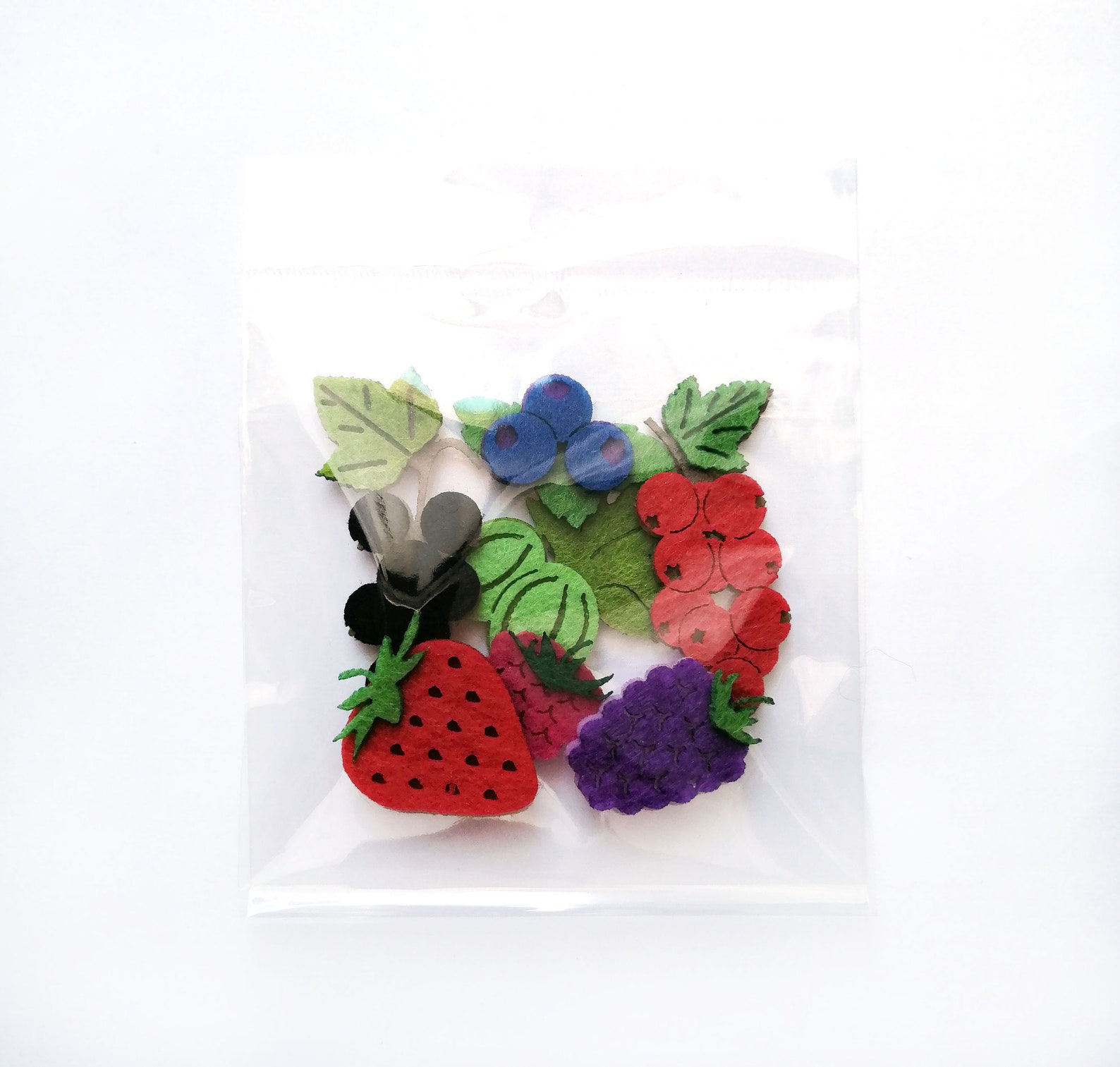 Felt berries pre cut felt shapes quiet book die cut kit for etsy