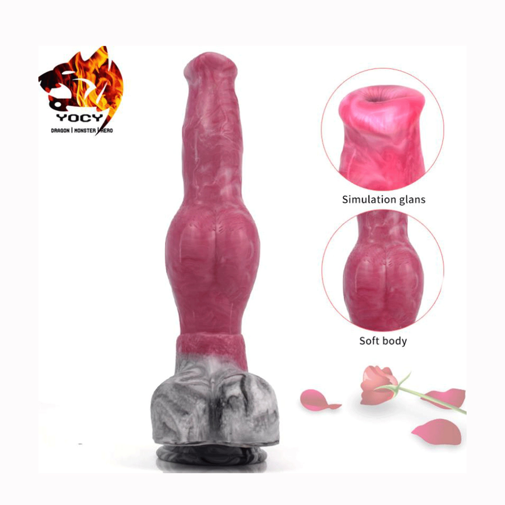 YOCY -Flesh color dog penis simulation alien monster false penis sili…