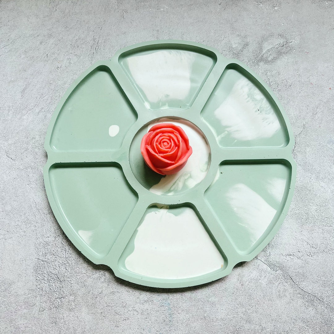 Sectioned Tray Mold Nut Snack Tray Serving Tray Mold Palette Etsy