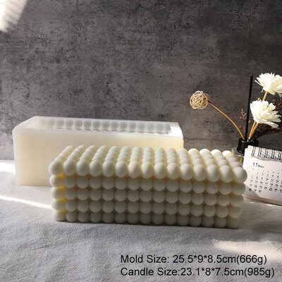 Magic Cube Candle Mold 3D Bubbles Candle Silicone Mold Atom Cube Mold Aroma  Mold Handmade Soap Mold Epoxy Plaster Mold,diy Candle Craft,g247 