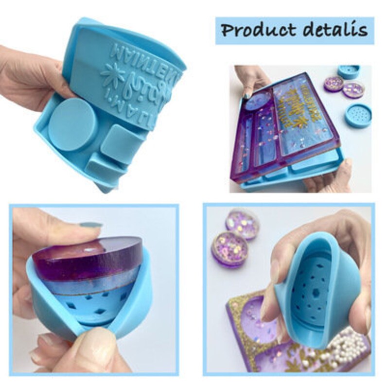 Rolling Tray Silicone Mold Grinder Resin Mold Maple Ashtray Etsy