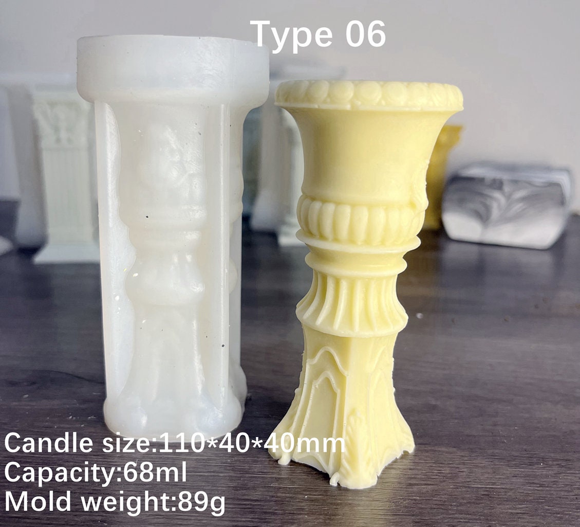 Moule De Bougie En Silicone Colonne Romaine Forme Colonne Antique Grec