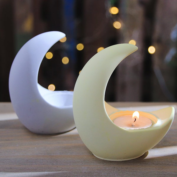 Moon Candle Holder Etsy