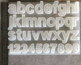 Lowercase English Alphabet Silicone Mold-lower Case English Letter Resin  Molds-silicone Keychain Mold-silicon Mold for Resin Pendant 