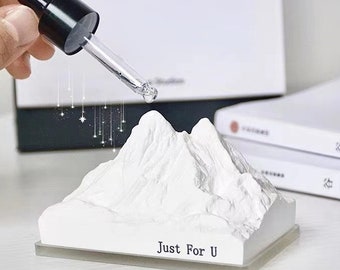 Snow mountain Aroma mold Gypsum DIY Solid Plaster Aromatherapy mold gypsum craft concrete table decoration