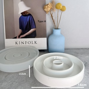 Candlestick Holder Silicone Mold: Resin, Concrete Craft