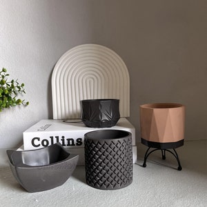 Plant Pot Silicone Mold: Nordic Style Plaster Container, Pen & Brush Holder