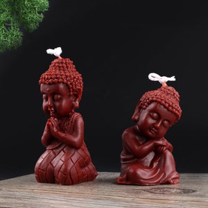 3D Buddha Silicone Candle Mold Church Buddha Incense Candle Plaster Decoration Mold Diy Church Candle making Supplies