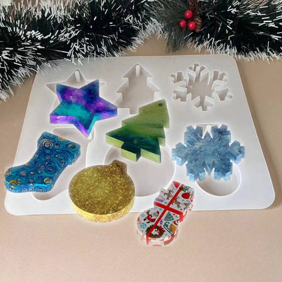 Stampo In Silicone Alimentare Per Decorazioni Natalizie – Set Di 3 Stampi Con 6 Disegni: Stella, Albero, Fiocco, Renna, Guanto, Omino Di Pan Di Zenzero