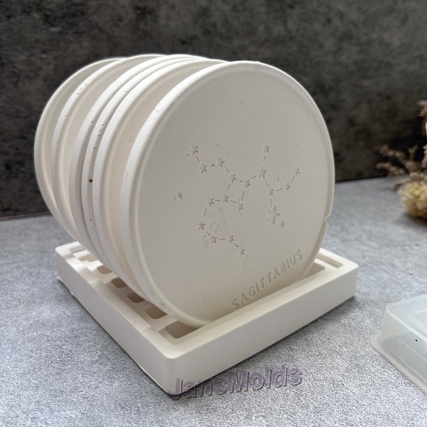 Constellation Coaster siliconen mal voor epoxyhars/gipspleister/hars decoratief