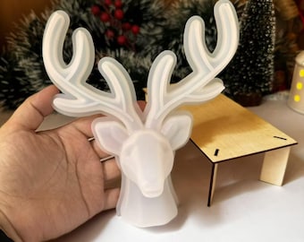 Deer horn mold Earring hanger silicone mold elk mold jewelry display mold resin craft