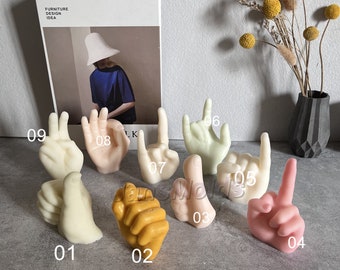 Stampo in silicone per candela a forma di dito medio: cerotto per aromaterapia
