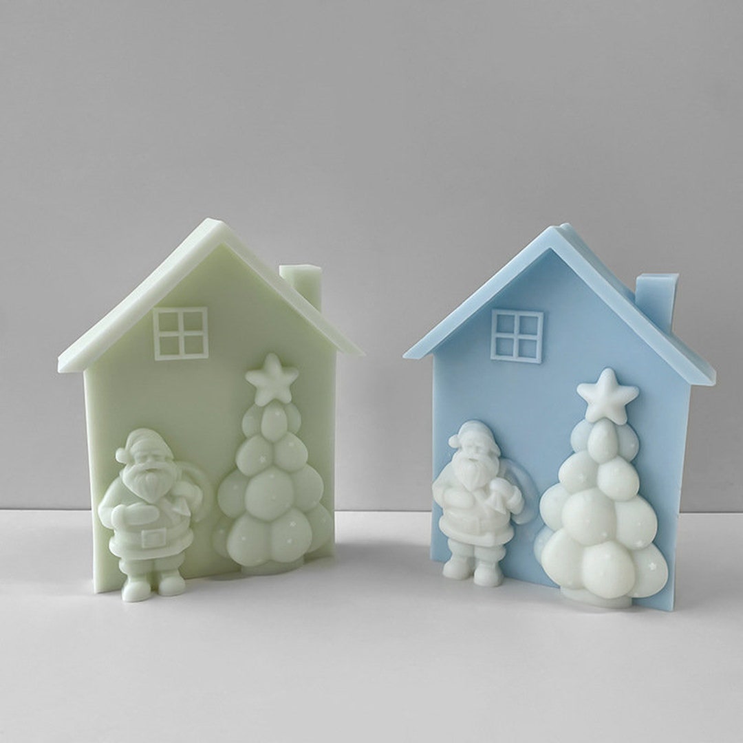 Christmas House Silicone Mold Love Home Candle Mold Aroma Mold Plaster
