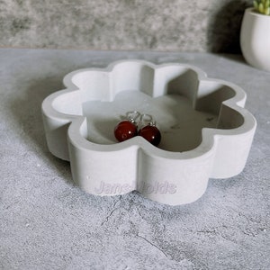 Flower shape Trinket tray trinket bowl silicone mold plaster/resin craft