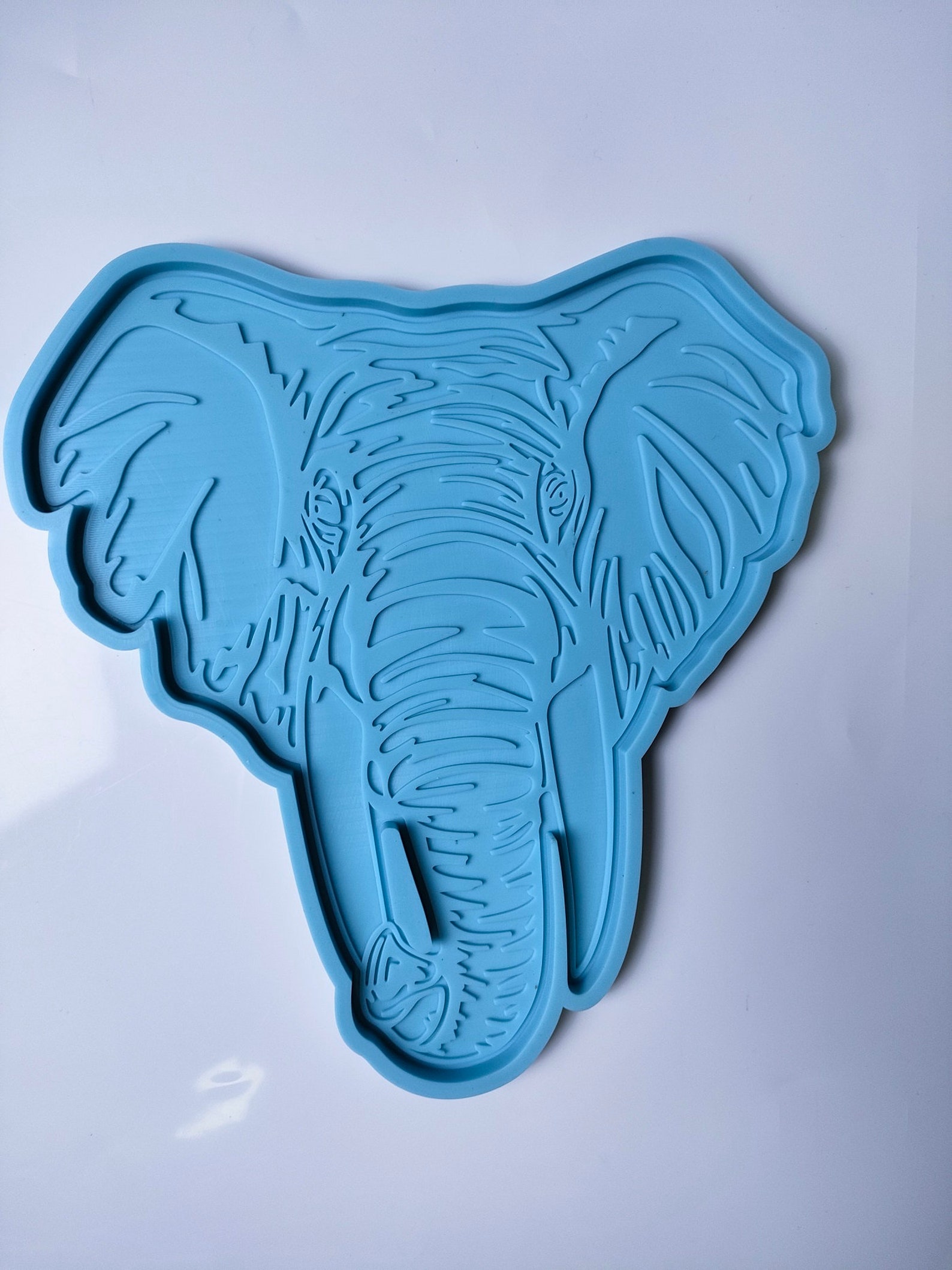 Table mat resin mold elephant silicone mold elephant head Etsy