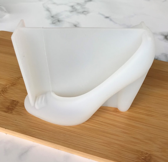 Stampo In Silicone Per Scarpe Con Tacco Alto 3D Stampo In Resina Epossidica Di Cristallo Tacchi Alti Stampo In Silicone Per Colata Artigianato Fai Da Te Ornamenti Strumento Per Fare 13.5X11.5cm
