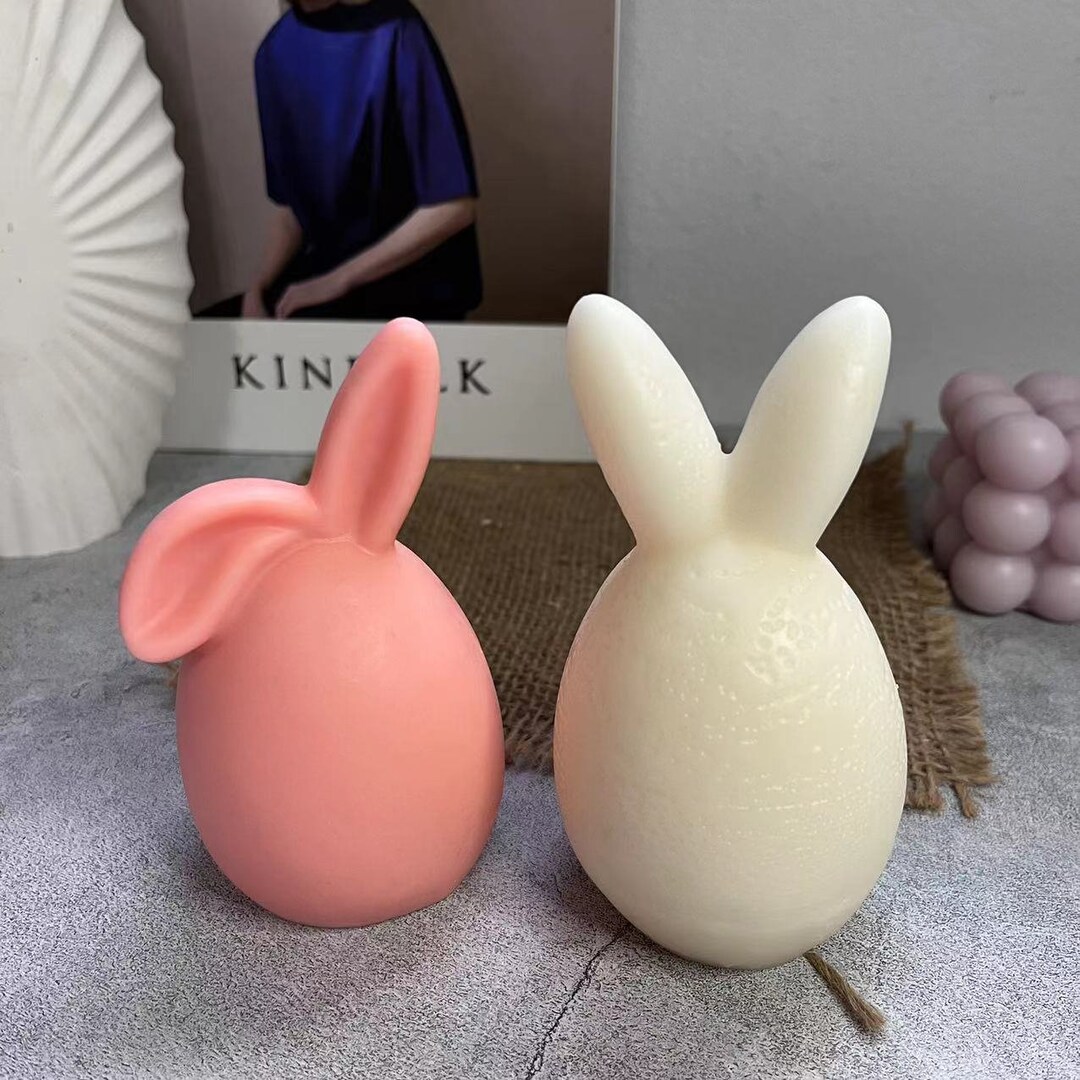 Easter Egg Candle Mold Bunny Candle Mold Rabbit Ear Plaster Mold Aroma