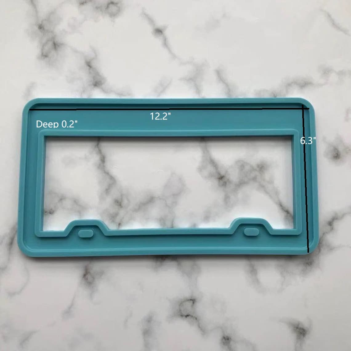 US License Plate Frame Resin Mold Etsy