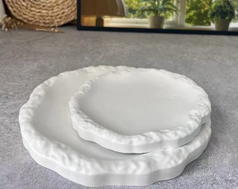 Trinket dish /tray / silicone mold for resin/plaster Concrete coaster mold Nordic jesmonite Resin &concrete craft DIY