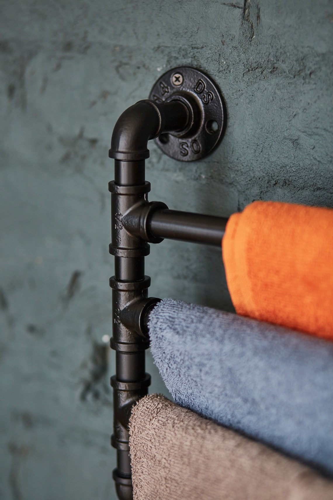 Metal Towel Rack Pipe Towel Rack Swivel Pipe Towel Rack Etsy