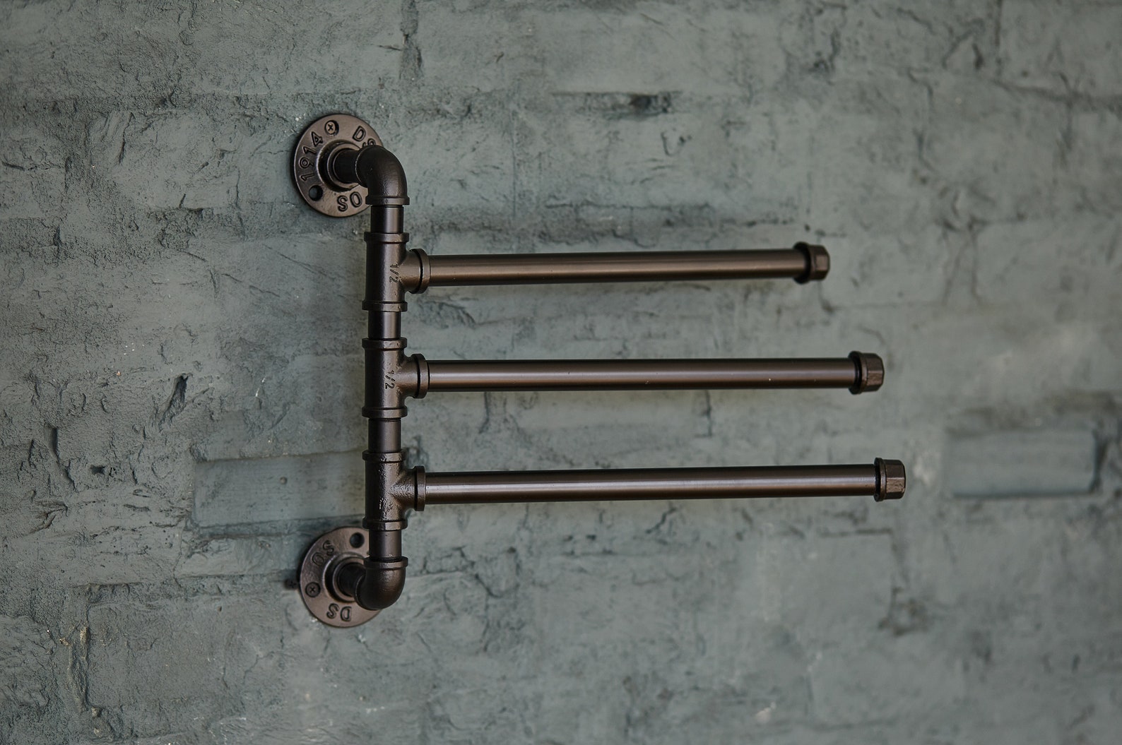Metal Towel Rack Pipe Towel Rack Swivel Pipe Towel Rack Etsy