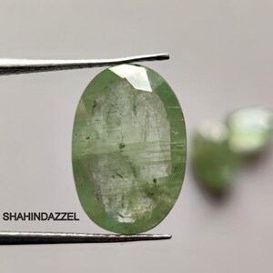 loose gemstone green kyanite 20ct high quality natural kyanite faceted cut gemstone oval shape 3pcs ring size green kyanite jewelry