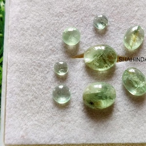 Natural Kyanite Cabochon Gemstone 9ct High Quality Green Kyanite Loose Gemstone 8pcs Lot Ring Size Jewelry Making