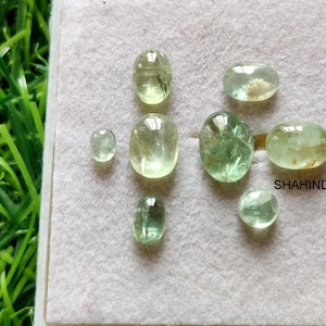 kyanite loose gemstone 13Ct good quality natural green kyanite cabochon gemstone ring size green kyanite 8pcs lot jewelry making