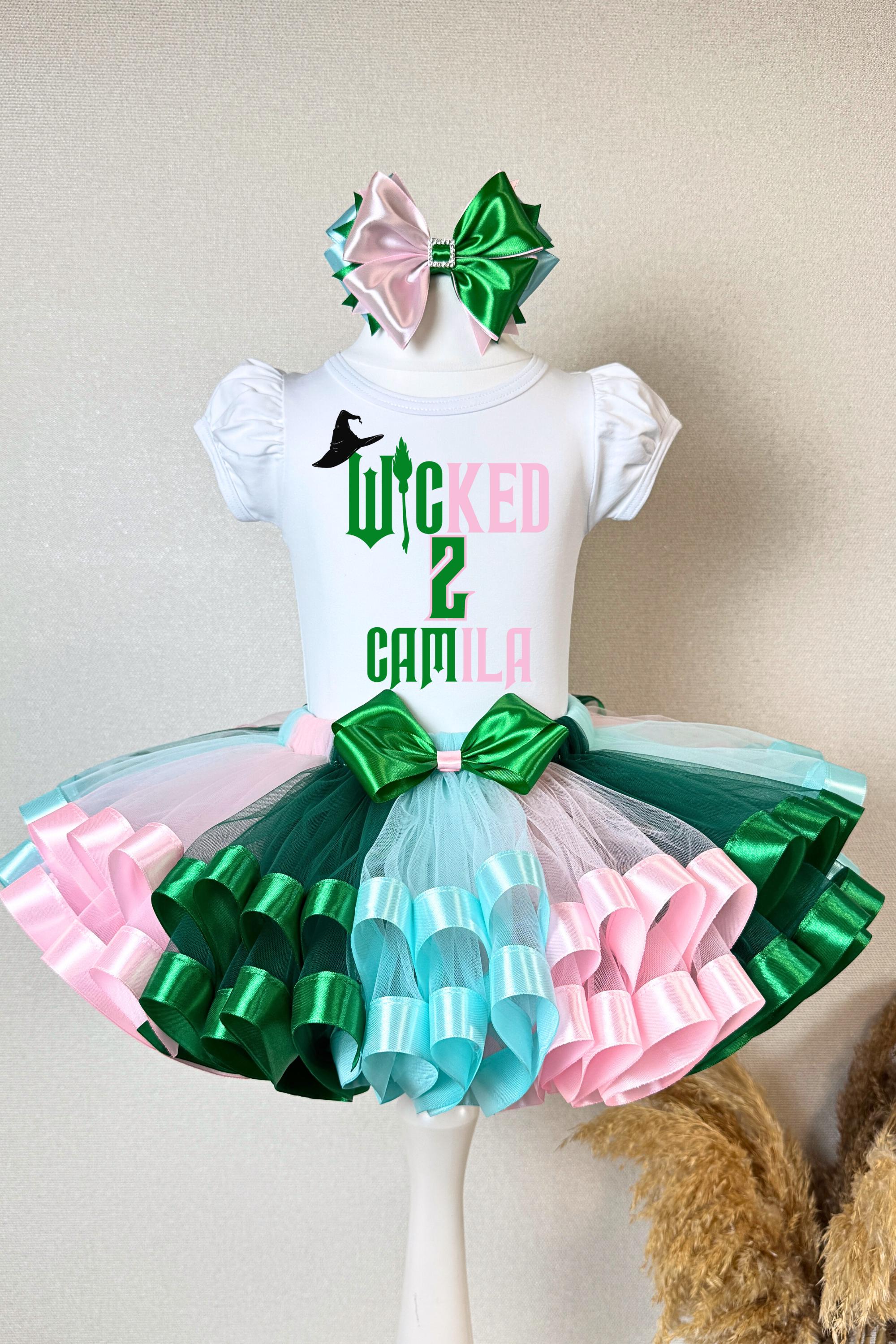 pink and green tutu dress Wicked First Birthday Outfit: & Halloween Costume 0324262for129offer