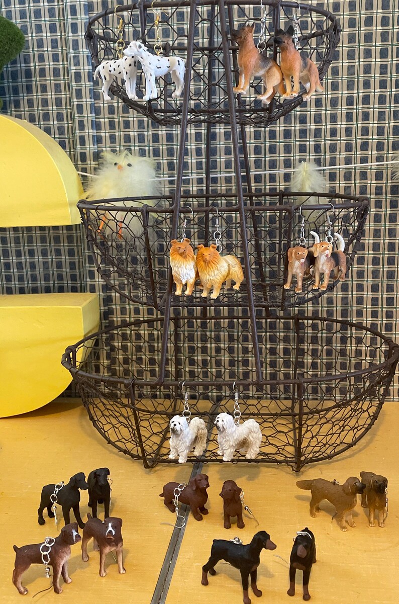Lab Earrings Weimaraner Mutt Dog