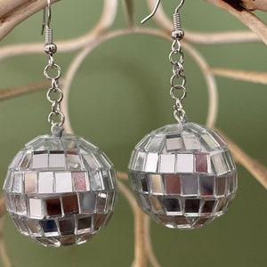 Get your Retro Sparkle ON with Disco Ball Earrings!!  READ DESCRIPTION!!!